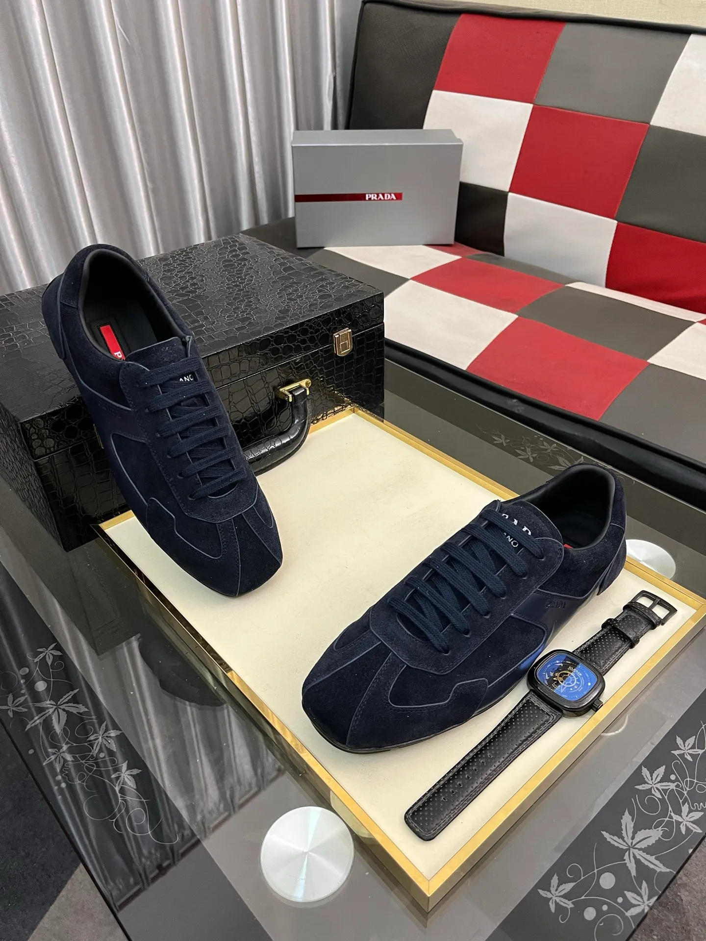 Men's men's shoes 💰458⌚️⌚️prada: New casual shoes for spring and summer, sports sneakers, fabric: imported cowhide, lining: original lining, sole: original sole, size: 38-443️⃣colors available
